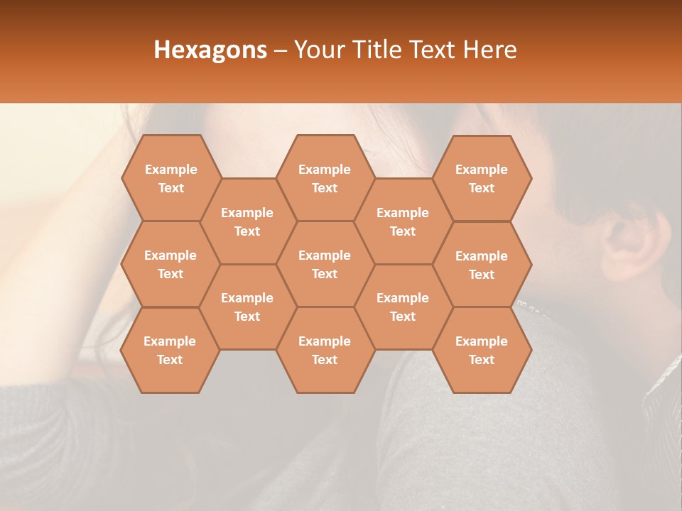 A Man Kissing A Woman On The Cheek PowerPoint Template