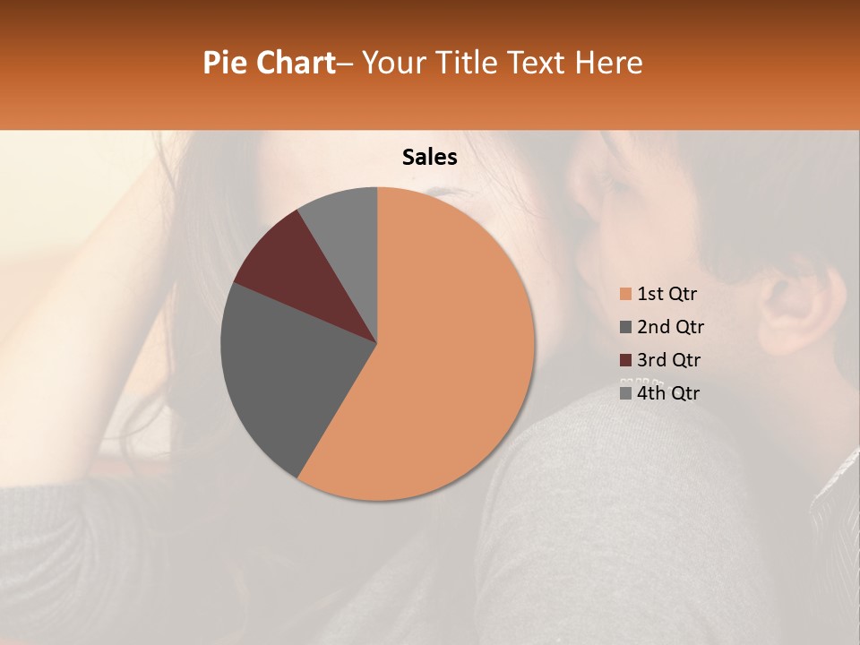 A Man Kissing A Woman On The Cheek PowerPoint Template