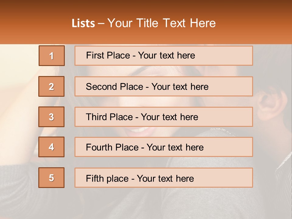 A Man Kissing A Woman On The Cheek PowerPoint Template