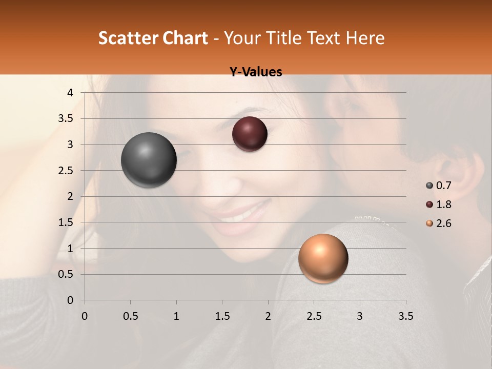 A Man Kissing A Woman On The Cheek PowerPoint Template