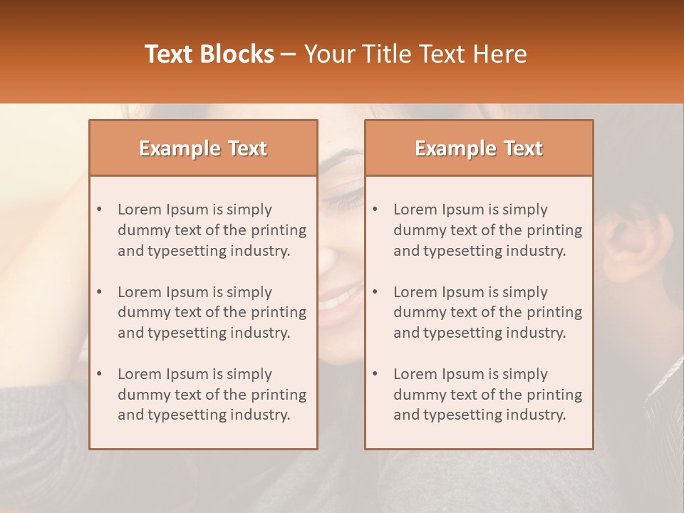 A Man Kissing A Woman On The Cheek PowerPoint Template