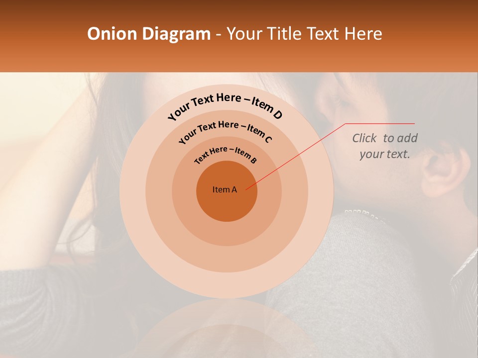 A Man Kissing A Woman On The Cheek PowerPoint Template