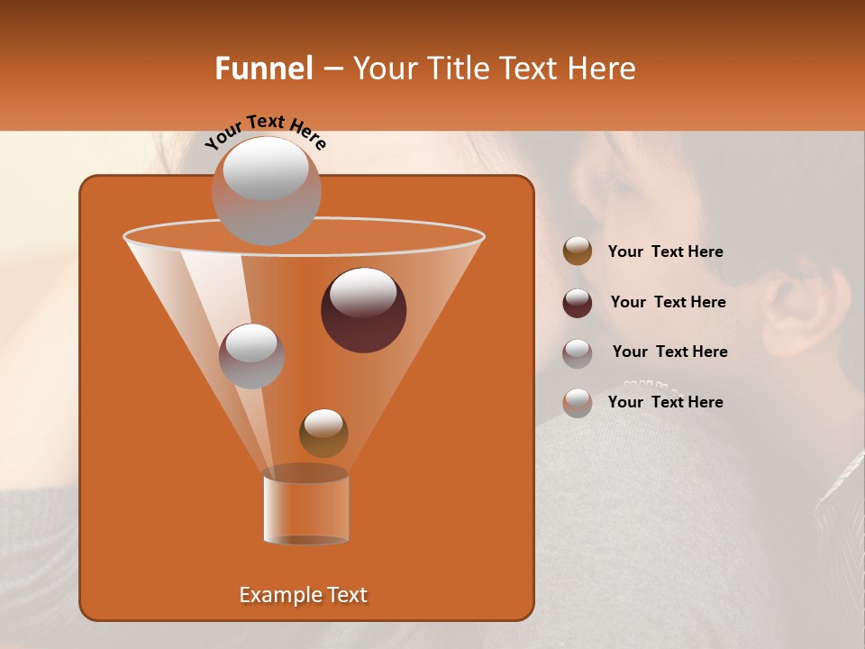 A Man Kissing A Woman On The Cheek PowerPoint Template