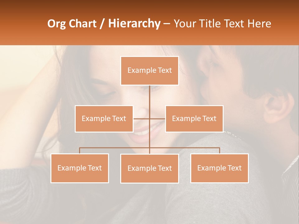 A Man Kissing A Woman On The Cheek PowerPoint Template