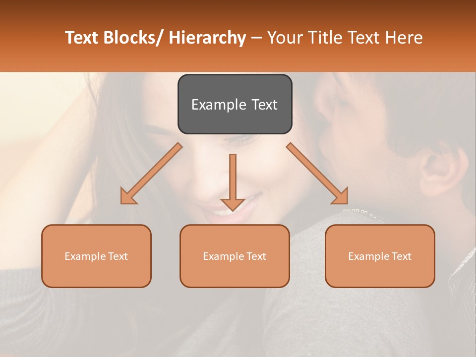 A Man Kissing A Woman On The Cheek PowerPoint Template