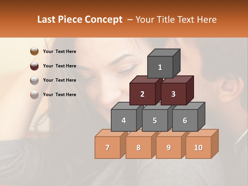 A Man Kissing A Woman On The Cheek PowerPoint Template