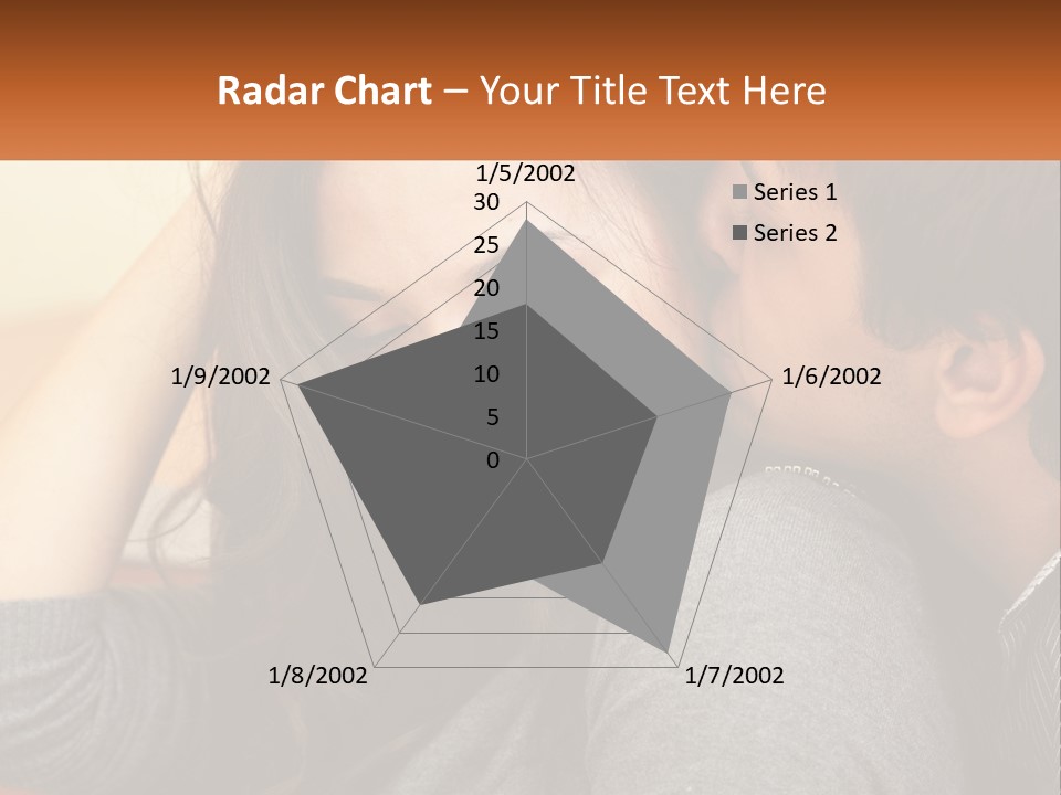 A Man Kissing A Woman On The Cheek PowerPoint Template