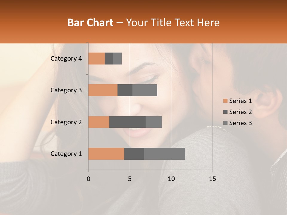 A Man Kissing A Woman On The Cheek PowerPoint Template
