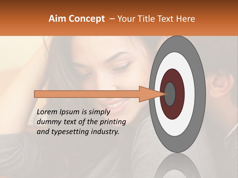 A Man Kissing A Woman On The Cheek PowerPoint Template