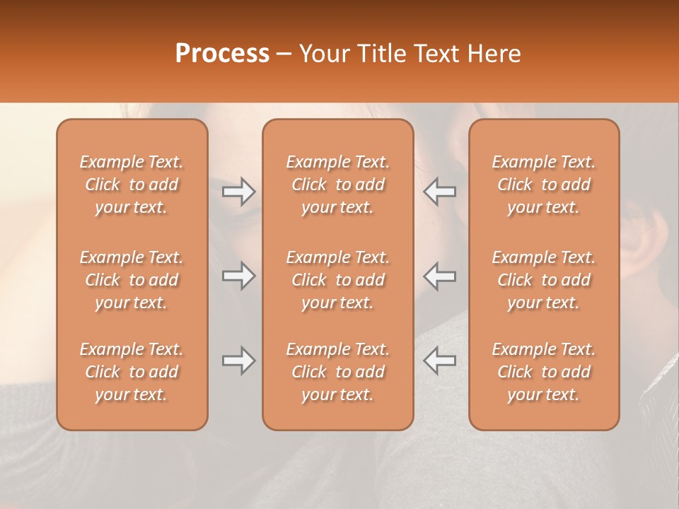 A Man Kissing A Woman On The Cheek PowerPoint Template