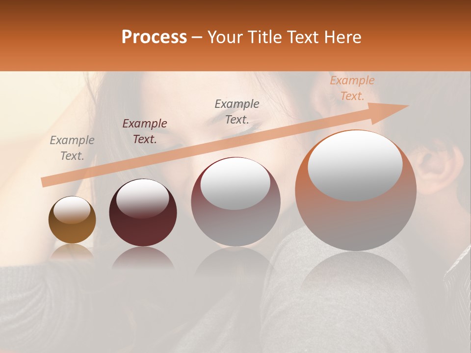 A Man Kissing A Woman On The Cheek PowerPoint Template