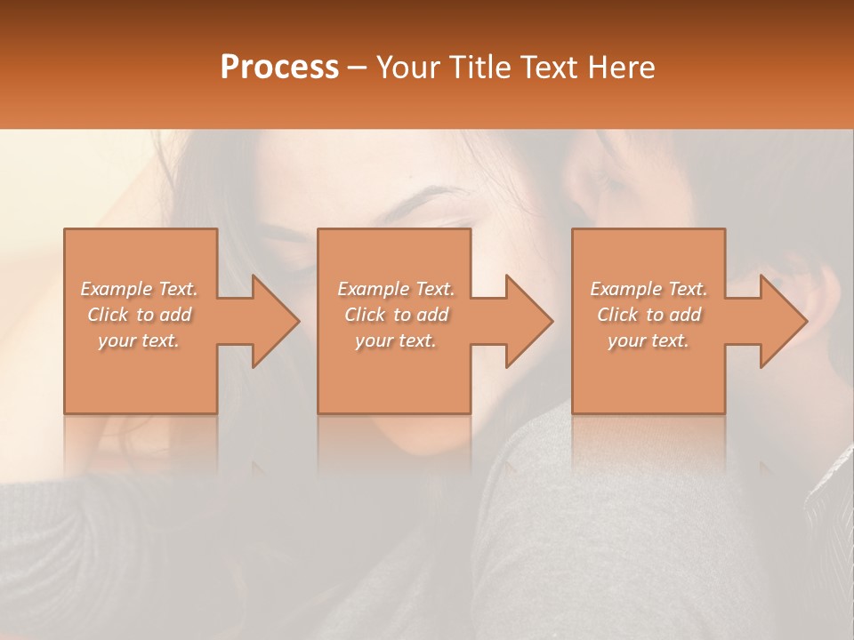 A Man Kissing A Woman On The Cheek PowerPoint Template
