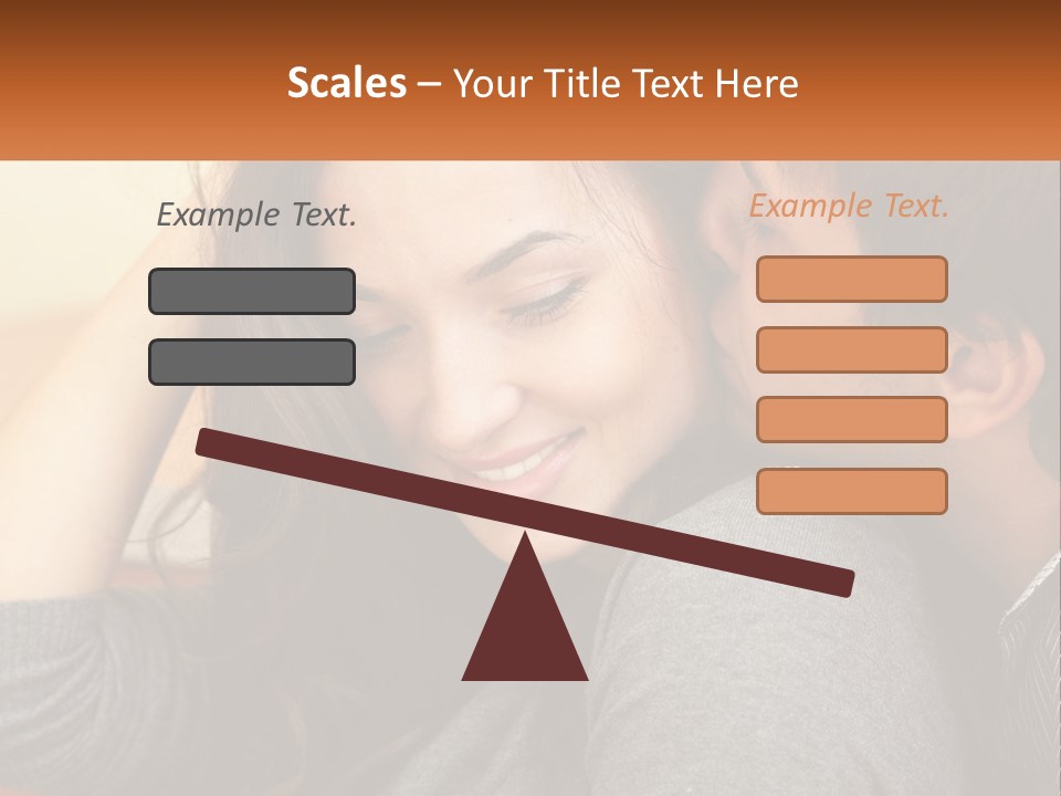 A Man Kissing A Woman On The Cheek PowerPoint Template