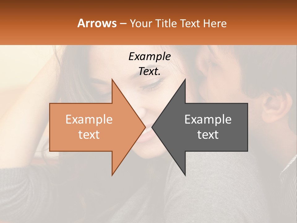 A Man Kissing A Woman On The Cheek PowerPoint Template