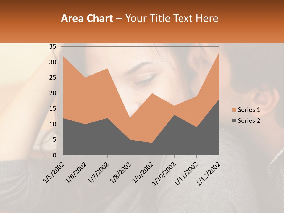A Man Kissing A Woman On The Cheek PowerPoint Template