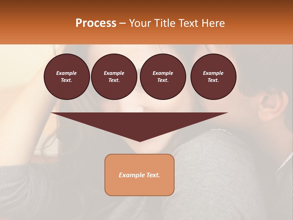 A Man Kissing A Woman On The Cheek PowerPoint Template