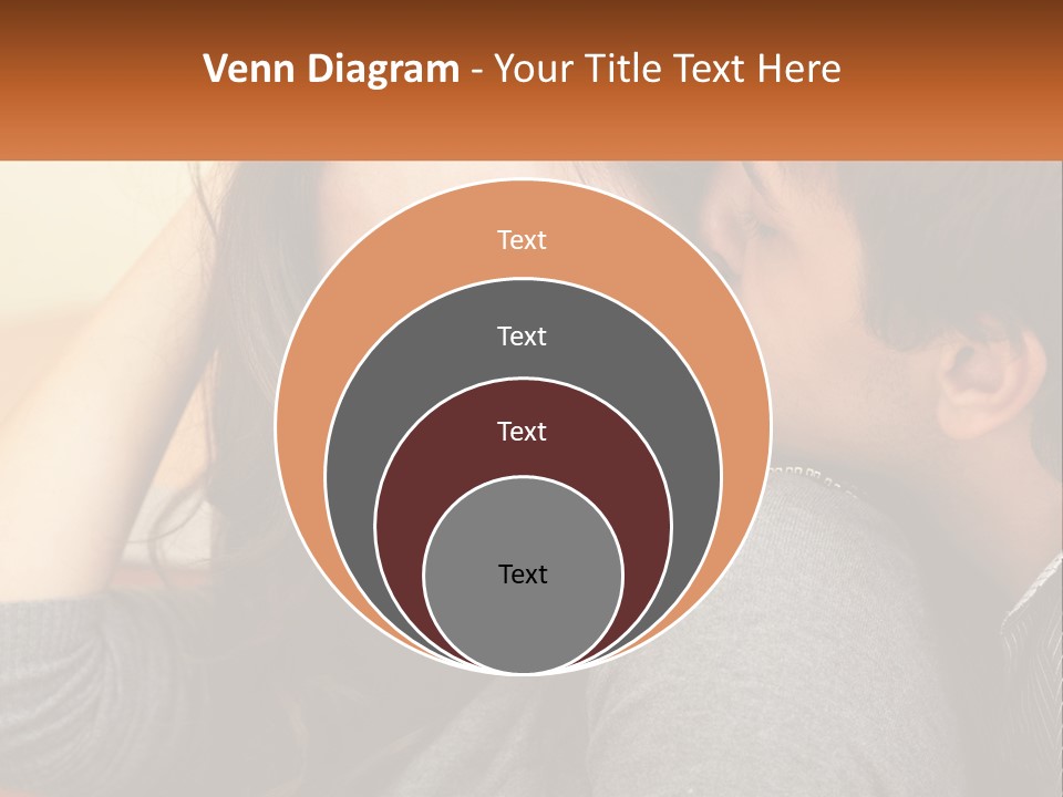A Man Kissing A Woman On The Cheek PowerPoint Template