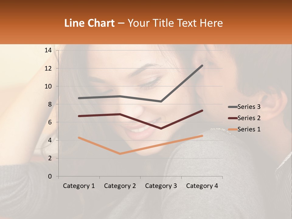 A Man Kissing A Woman On The Cheek PowerPoint Template