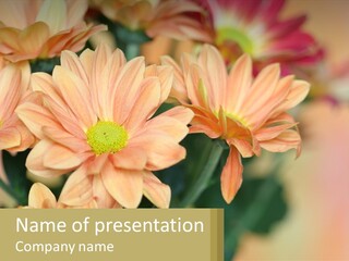 Bloom Autumn Bouquet PowerPoint Template