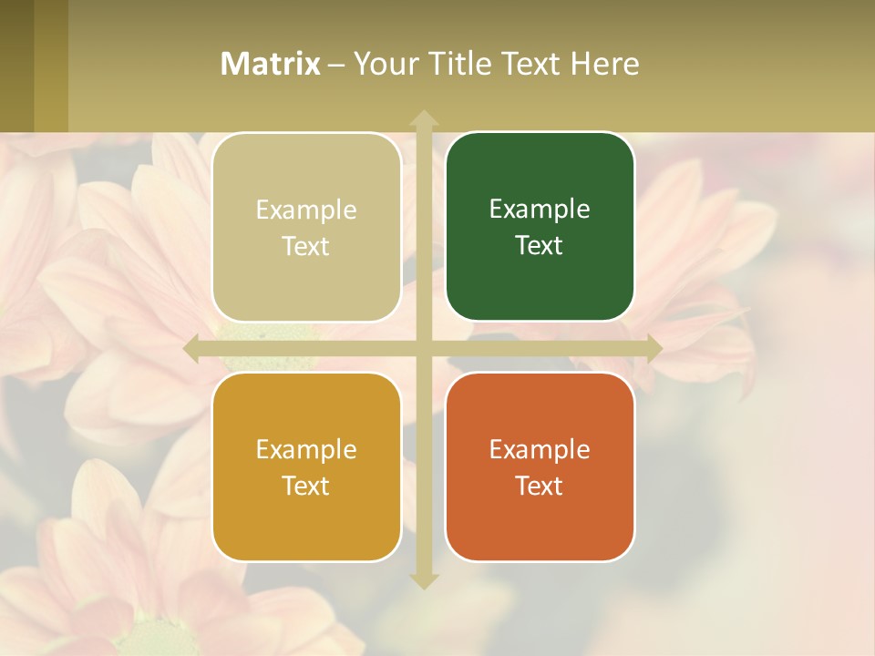 Bloom Autumn Bouquet PowerPoint Template