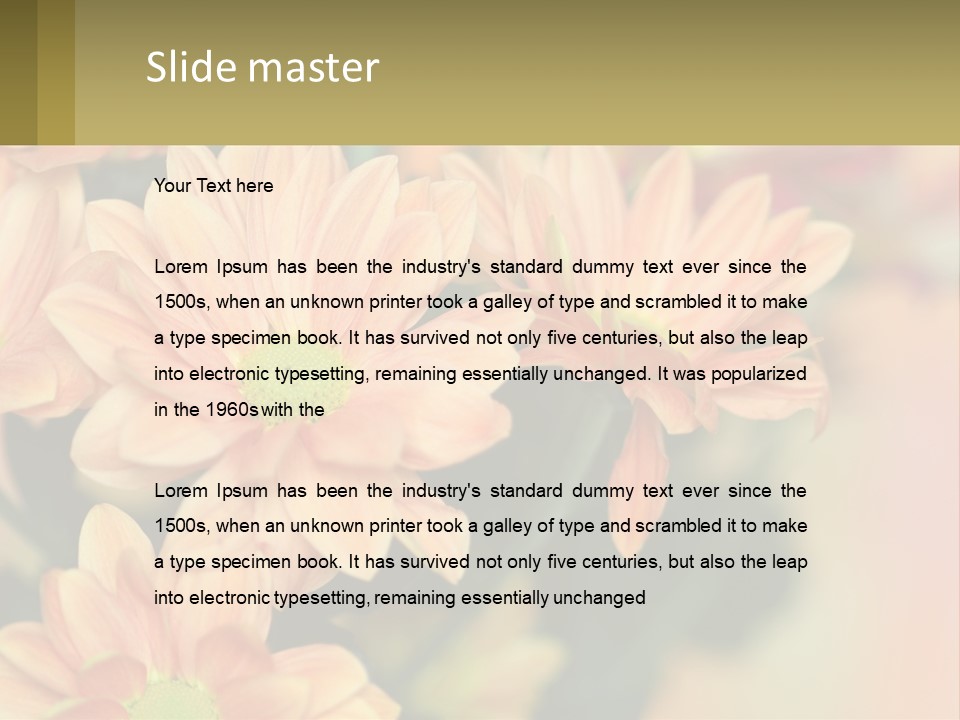 Bloom Autumn Bouquet PowerPoint Template