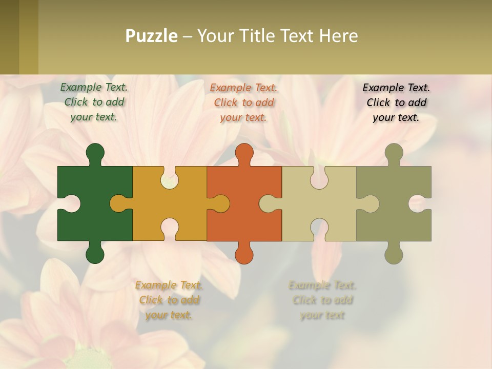 Bloom Autumn Bouquet PowerPoint Template