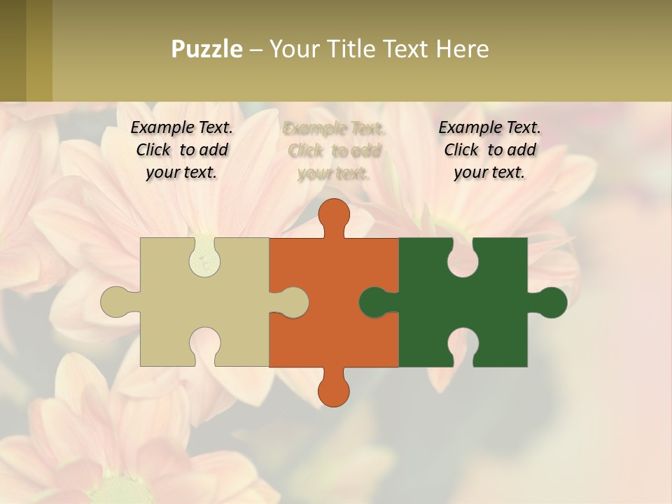 Bloom Autumn Bouquet PowerPoint Template