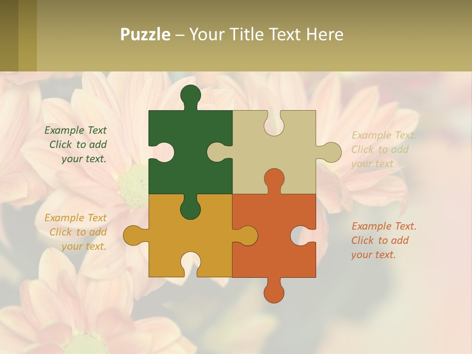 Bloom Autumn Bouquet PowerPoint Template