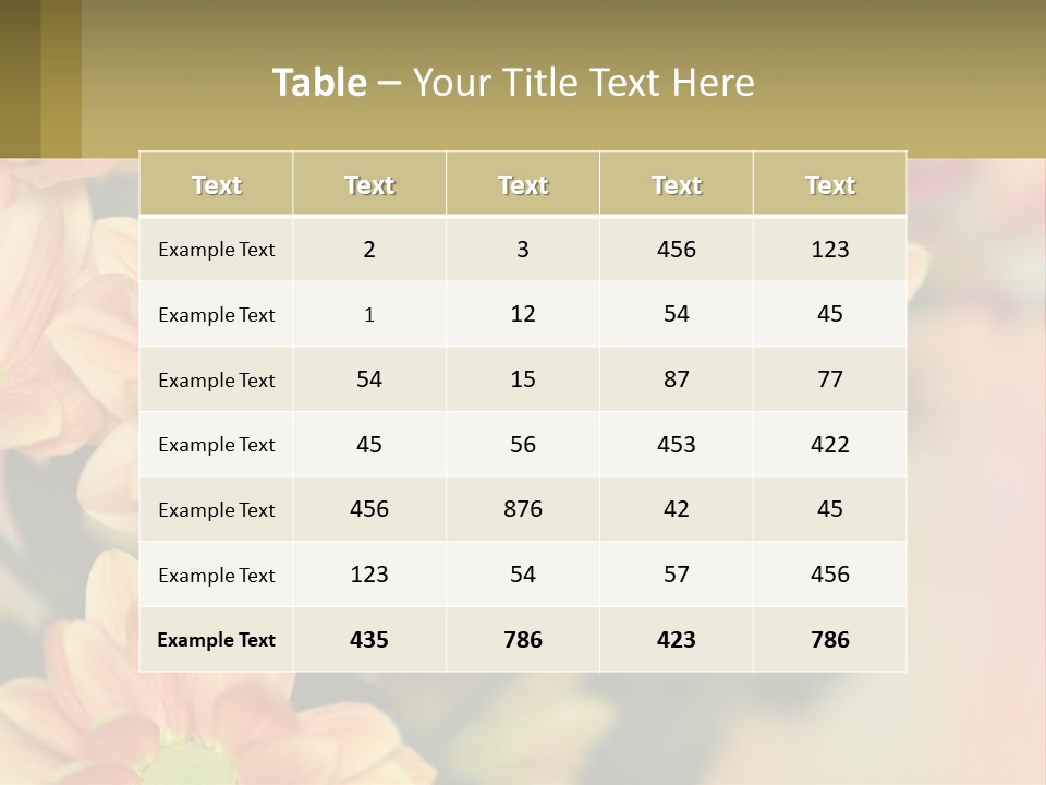 Bloom Autumn Bouquet PowerPoint Template