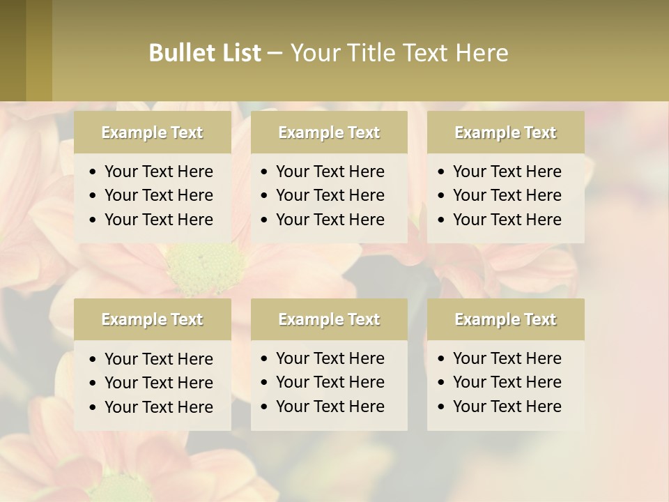 Bloom Autumn Bouquet PowerPoint Template