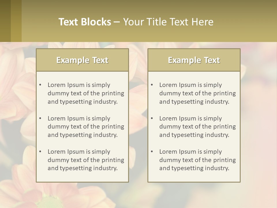 Bloom Autumn Bouquet PowerPoint Template