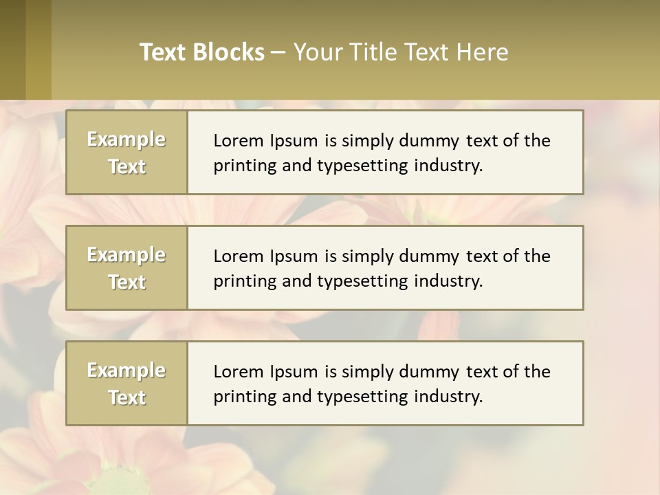 Bloom Autumn Bouquet PowerPoint Template