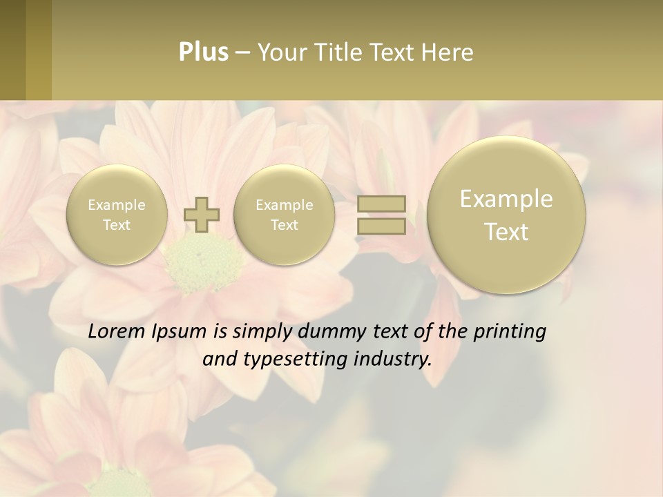Bloom Autumn Bouquet PowerPoint Template
