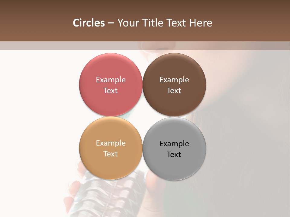 Female Joyful Nutrition PowerPoint Template