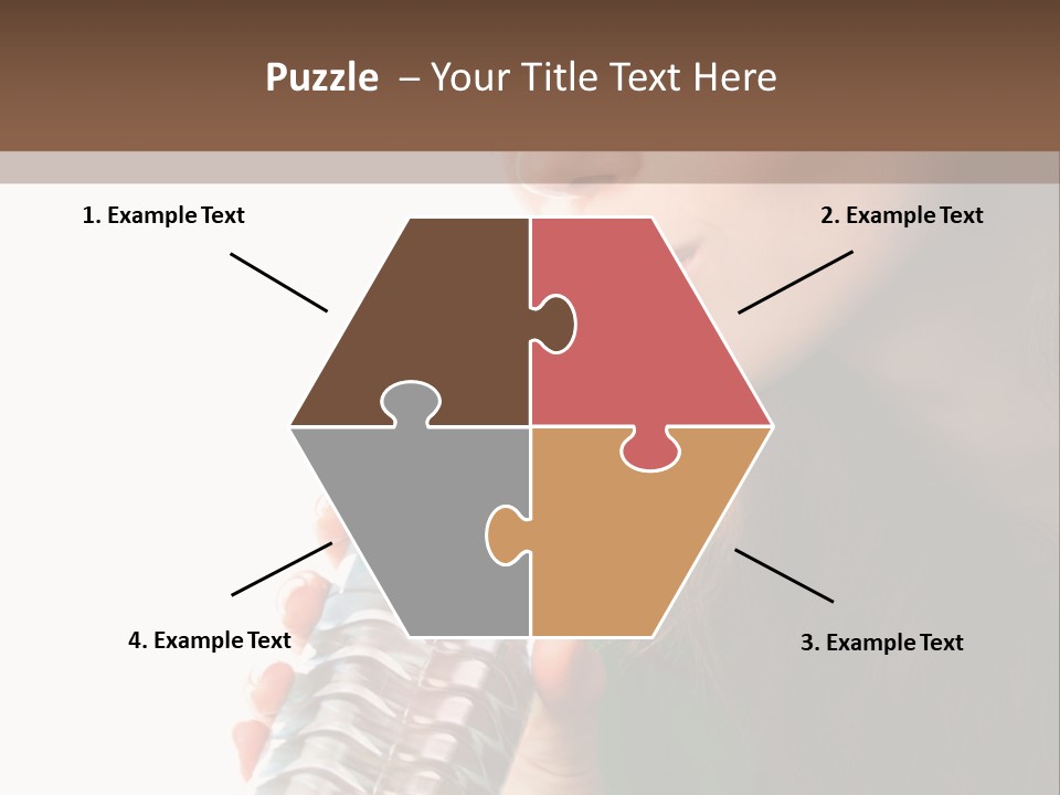 Female Joyful Nutrition PowerPoint Template