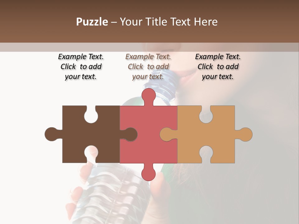 Female Joyful Nutrition PowerPoint Template