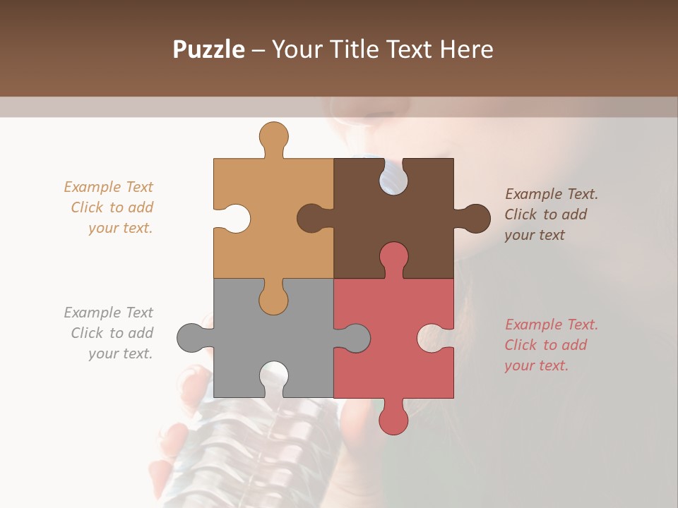 Female Joyful Nutrition PowerPoint Template