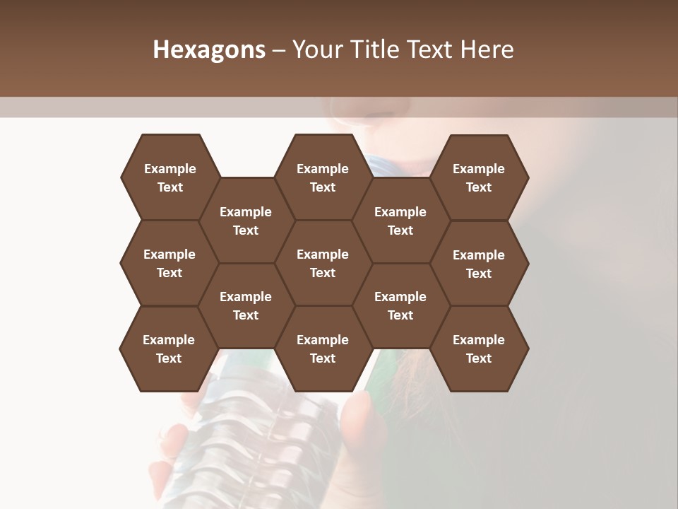 Female Joyful Nutrition PowerPoint Template