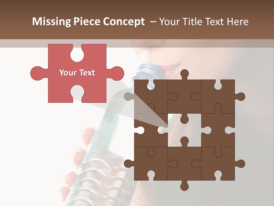 Female Joyful Nutrition PowerPoint Template