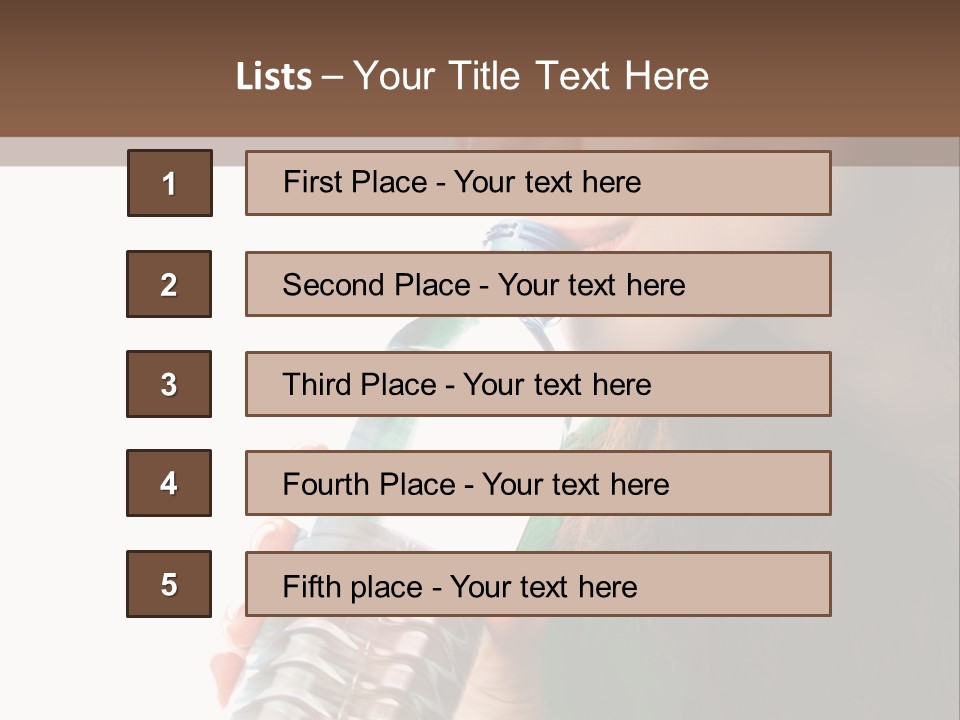 Female Joyful Nutrition PowerPoint Template