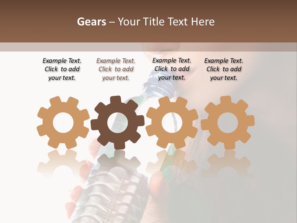 Female Joyful Nutrition PowerPoint Template