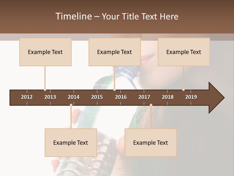 Female Joyful Nutrition PowerPoint Template