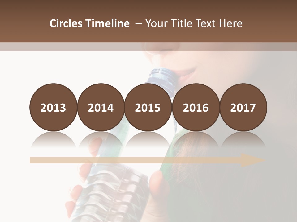 Female Joyful Nutrition PowerPoint Template