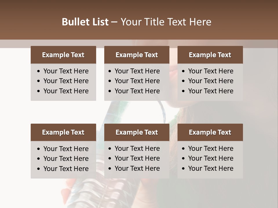 Female Joyful Nutrition PowerPoint Template