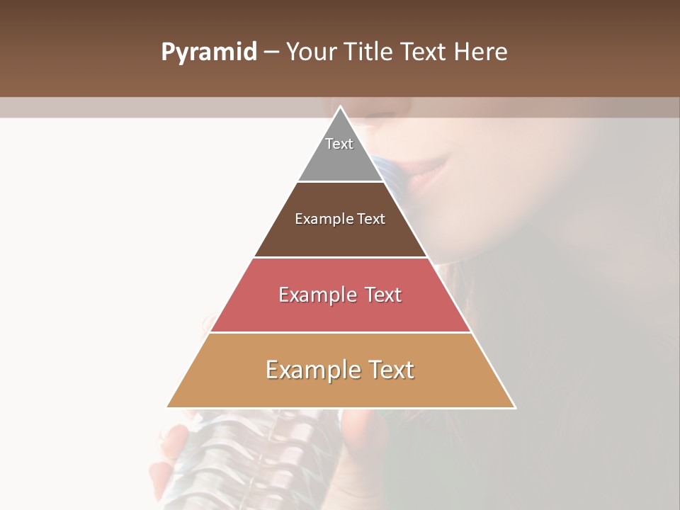 Female Joyful Nutrition PowerPoint Template