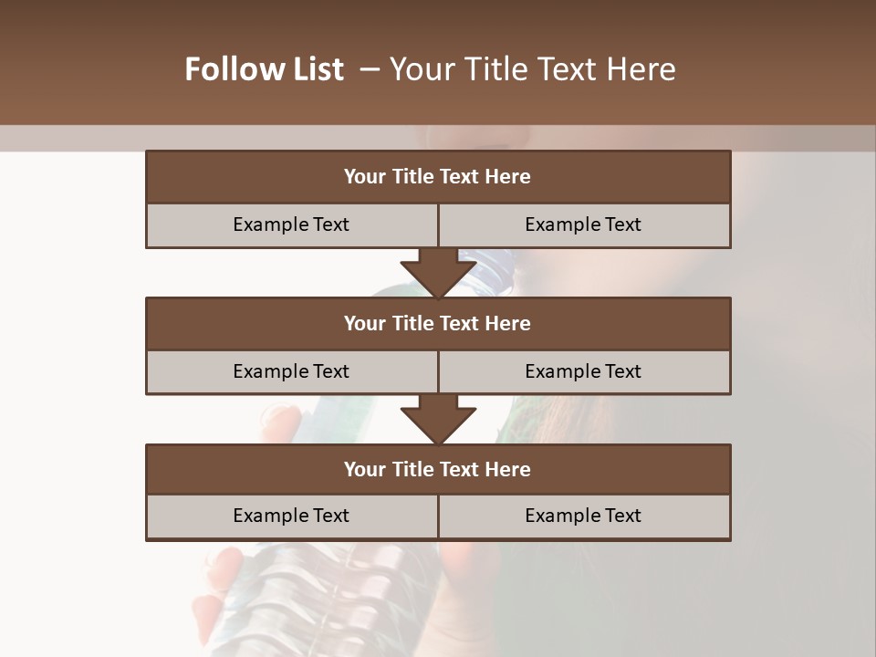 Female Joyful Nutrition PowerPoint Template