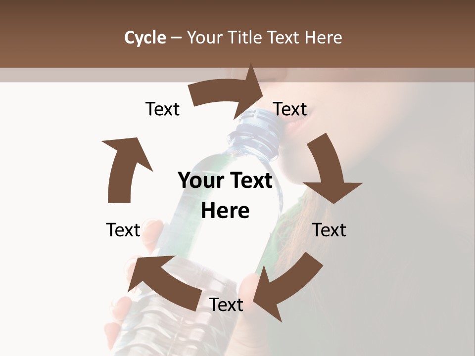 Female Joyful Nutrition PowerPoint Template