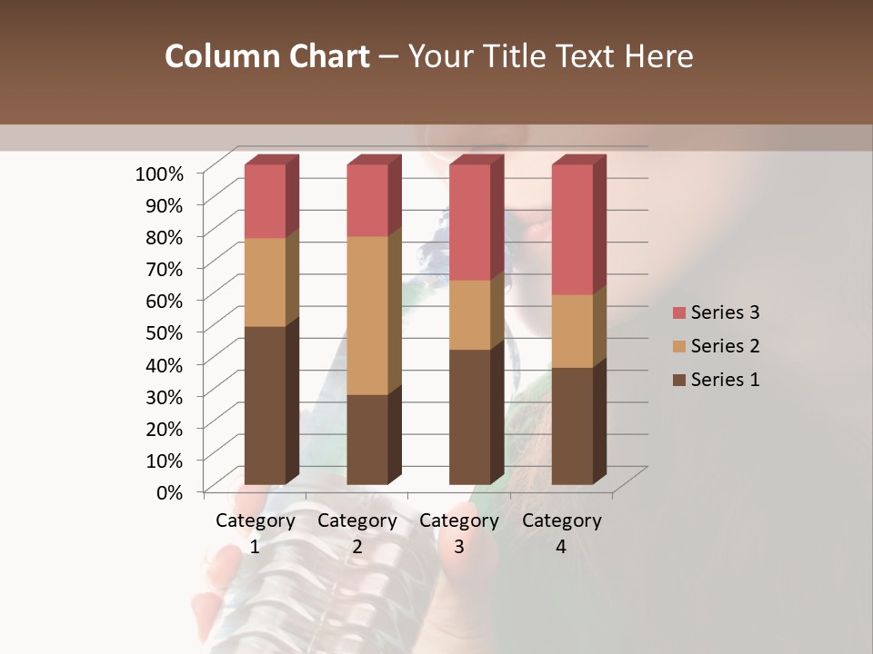 Female Joyful Nutrition PowerPoint Template