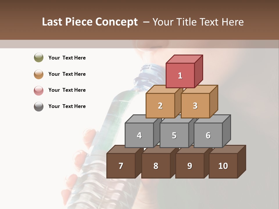Female Joyful Nutrition PowerPoint Template