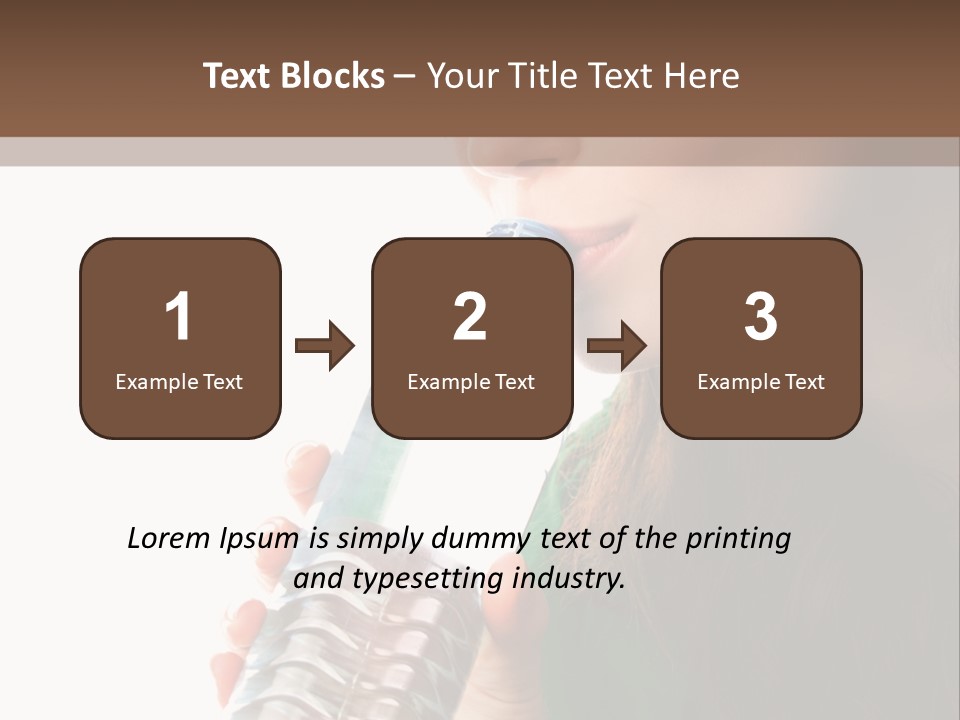 Female Joyful Nutrition PowerPoint Template
